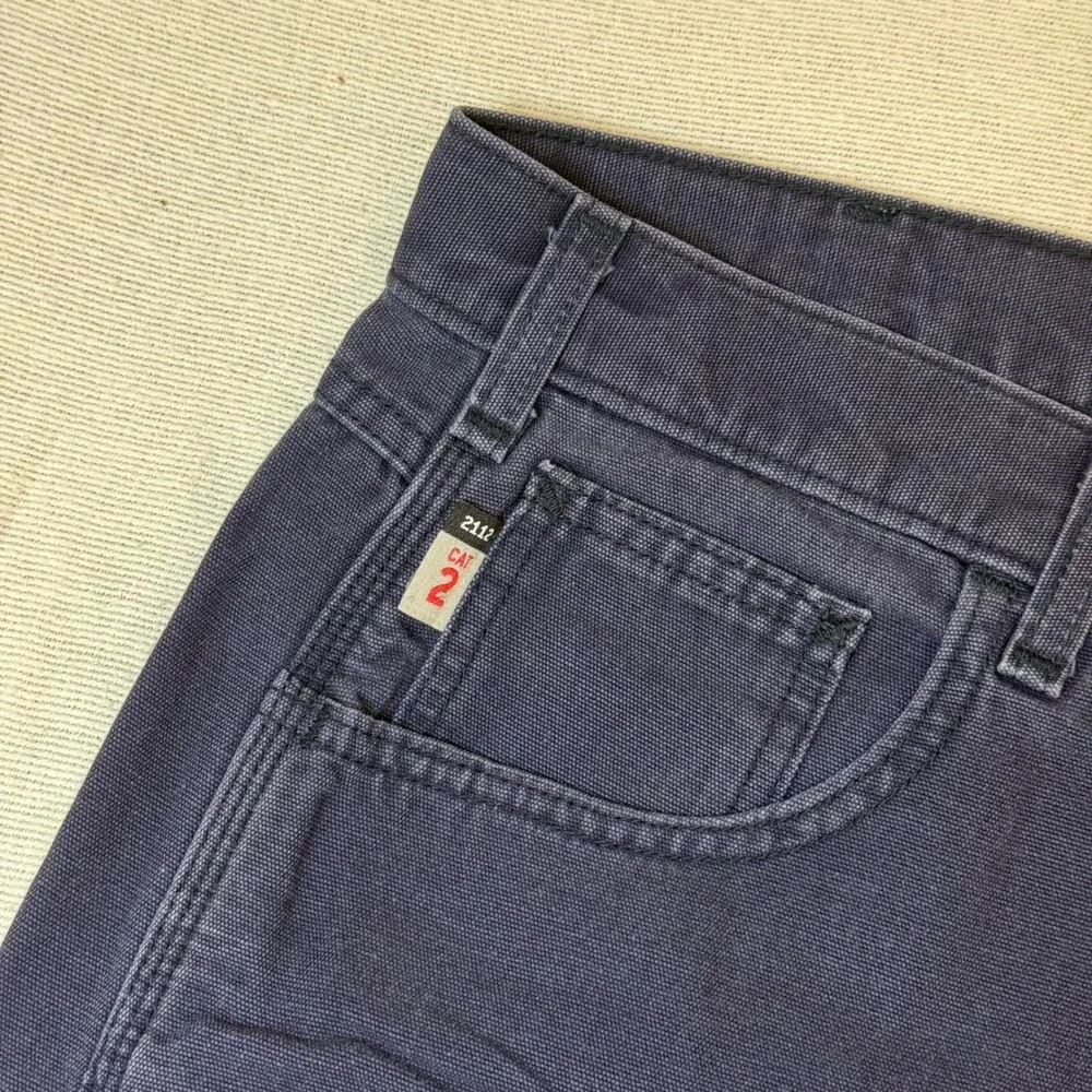 Carhartt Work Pants Men 42x34 Navy FR Flame Resistant Canvas Lot of 2 FRB159-DNY